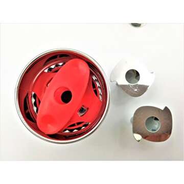 JOKUMO 11 Piece Round Linzer Cookie Cutter Set – High Grade 430 Stainless Steel - with Storage Tin