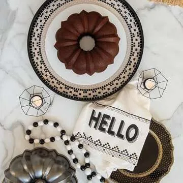 Nordic Ware Pro Cast Original Bundt Pan, 12 Cup, Grey