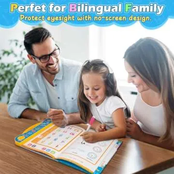 Baby Books Montessori Toys for 1 Year Old Boy Girl, Educational Learning Sensory Toys for Toddlers 1 2 3 4 5 6, Kids Birthday Gift Ideas, Bilingual Spanish & English Musical Interactive Books Toys 1-3