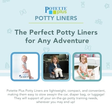 Kalencom Potette Plus Potty Seat Liners - Disposable, Leakproof Liners for Travel Potty Seat - Fragranced to Absorb Odor - 30 Count