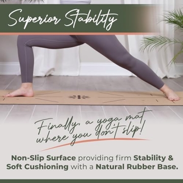 Premium Eco-Friendly Cork Yoga Mat with Support