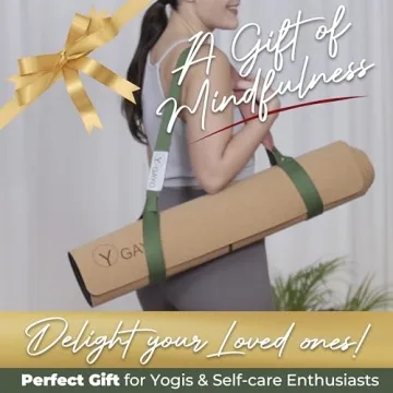 Premium Eco-Friendly Cork Yoga Mat with Support