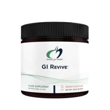 Designs for Health GI Revive Gut Health Powder - L Glutamine & Citrus Pectin for Digestive Health + Slippery Elm, Marshmallow Root & Cat's Claw for Healthy Intestinal Function (28 Servings)