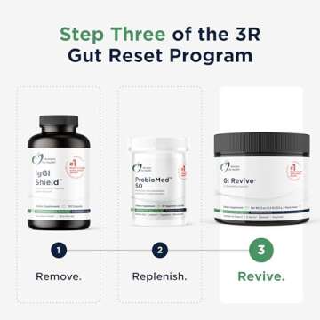 Designs for Health GI Revive Gut Health Powder - L Glutamine & Citrus Pectin for Digestive Health + Slippery Elm, Marshmallow Root & Cat's Claw for Healthy Intestinal Function (28 Servings)