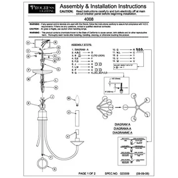 Stylish Progress Lighting P4008-31 Chandelier for Home