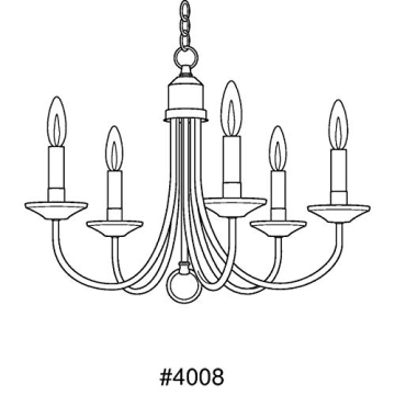 Stylish Progress Lighting P4008-31 Chandelier for Home