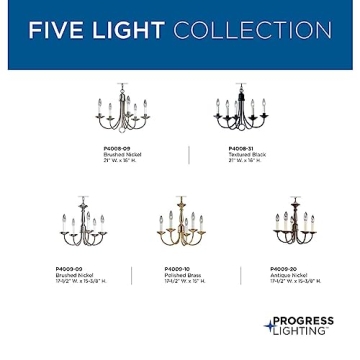 Stylish Progress Lighting P4008-31 Chandelier for Home