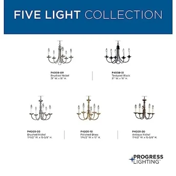 Stylish Progress Lighting P4008-31 Chandelier for Home