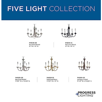 Stylish Progress Lighting P4008-31 Chandelier for Home