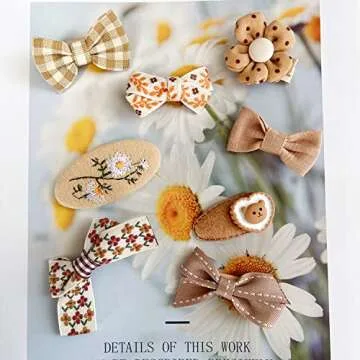 EleMirsa Girl Hair Clips 20pcs Assorted Styles for Girls