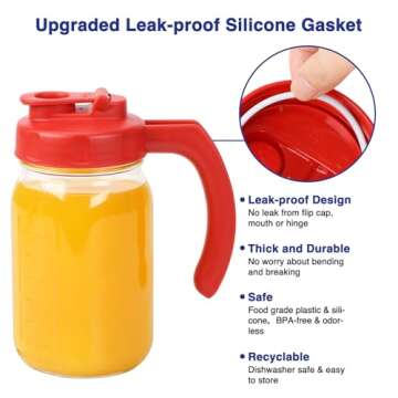 Handle Mason Jar Lids for Easy Storage & Pouring
