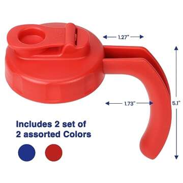 Handle Mason Jar Lids for Easy Storage & Pouring