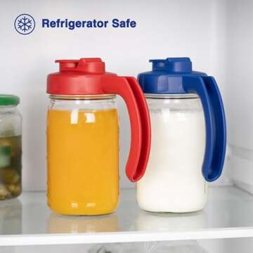 Handle Mason Jar Lids for Easy Storage & Pouring