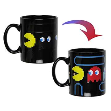 Pac-Man Heat Reactive Color Changing 16 Oz. Tea Coffee Mug Cup