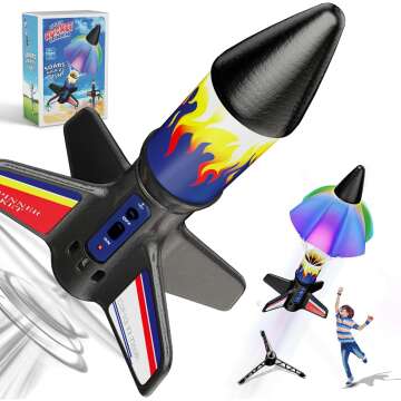 Kids Electric Rocket Launcher & Parachute Kit
