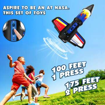 Kids Electric Rocket Launcher & Parachute Kit