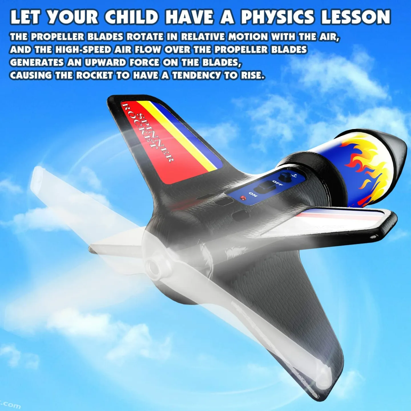 Kids Electric Rocket Launcher & Parachute Kit