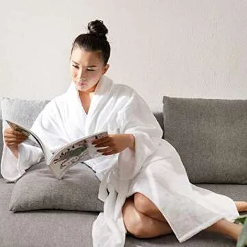 Alpine Swiss Blair Women's Plush Cotton Bathrobe - Luxury Comfort