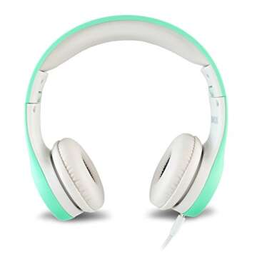 NENOS Kids Headphones Children Headphones Kids Headphones Children's Headphones Over Ear Headphones Kids Computer Volume Limited Headphones for Kids Foldable (Mint)