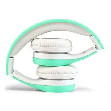 NENOS Kids Headphones Children Headphones Kids Headphones Children's Headphones Over Ear Headphones Kids Computer Volume Limited Headphones for Kids Foldable (Mint)