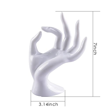 Chic Jewelry Display Hand Ring Holder - Stylish Organizer