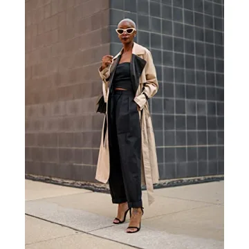 Stylish Women's Hummus Trench Coat - The Drop by @signedblake