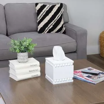 AuldHome Design Rustic Tissue Box Holder - Elegant Style