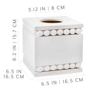 AuldHome Design Rustic Tissue Box Holder - Elegant Style