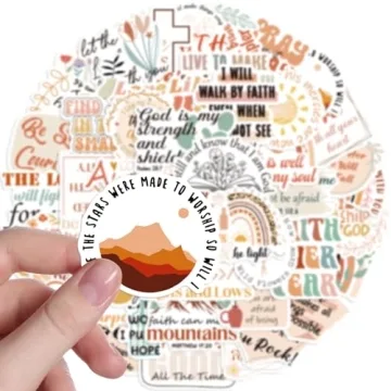 50 PCS Waterproof Jesus Bible Sticker Set for Everyone