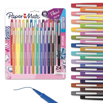Paper Mate Flair Felt Tip Pens, Medium Point 0.7 Millimeter Marker Pens, Back to School Supplies for...