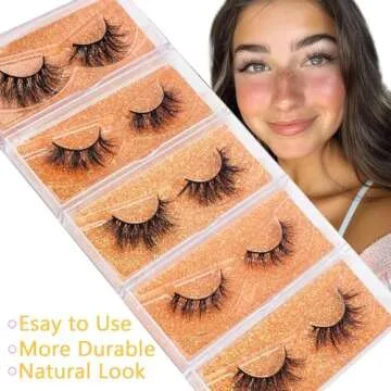 GOO GOO Mink Eyelashes, Daily Type Lashes 10mm to 18mm 5 Styles 10 pairs Multipack 3D Mink Lashes Natural Look Fake Eyelashes Wholesale Real Siberian Reusable Handmade False Eyelashes