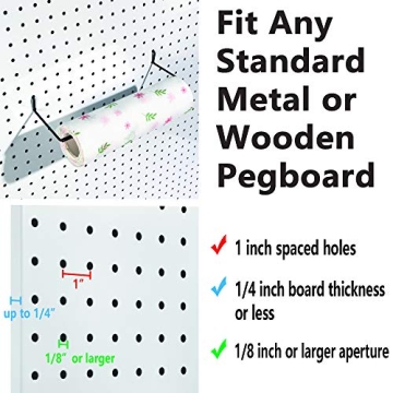 Optimal Pegboard Paper Towel Holder - Versatile and Durable 2 Pack