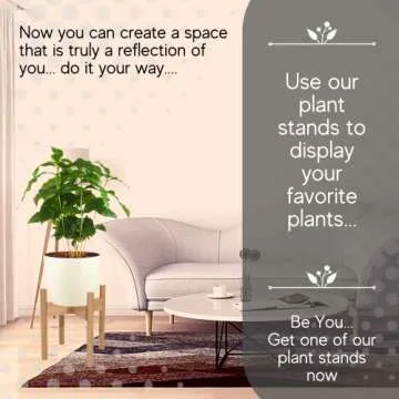 Sona Home Indoor Plant Stand - Adjustable 3 Sizes & 3 Colors