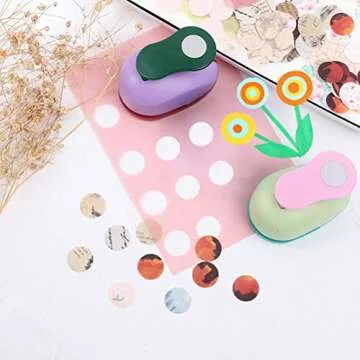 Haploon 4Pcs Paper Punchers for Creative Crafting & Gifting