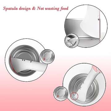 Sheldamy Silicone Pet Food Spoon, Cat Food Can Opener Paw, Wet or Dry Food Short Spoon for Cat Dog With Mini Spatula