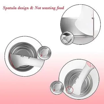 Sheldamy Silicone Pet Food Spoon, Cat Food Can Opener Paw, Wet or Dry Food Short Spoon for Cat Dog With Mini Spatula