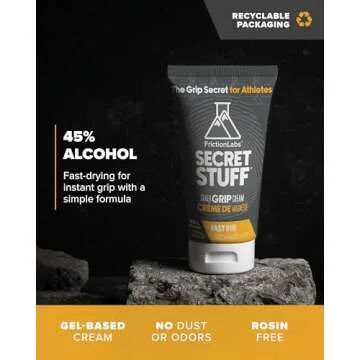 Friction Labs Secret Stuff Liquid Chalk, Original Formula with Alcohol - Sports Chalk Cream - Great Grip for Gymnastics, Rock Climbing, Weight Lifting, Pull-Ups, Deadlifts, Kettlebells, Pole