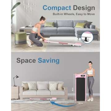 HomeFitnessCode Incline Walking Pad - Ultra Quiet Treadmill