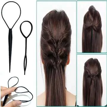 5Pcs Slick Hair Brush Set for Easy Styling and Control