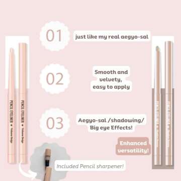 [thebom] AegyoSal Eyeliner Pencil Highlighter Duo Set 2