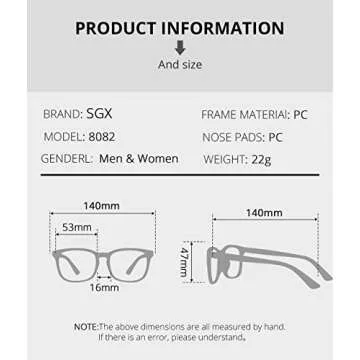 Stylish WMAO Blue Light Filtering Glasses in Pink Square Frame