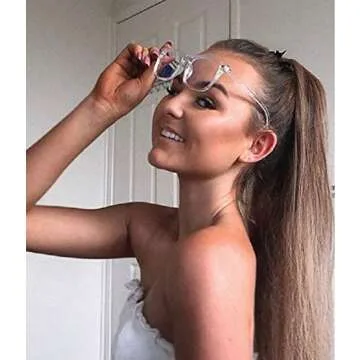 Stylish WMAO Blue Light Filtering Glasses in Pink Square Frame