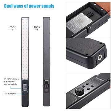 YONGNUO YN360 Handheld LED Video Light 3200k 5500k RGB Colorful Stick Professional Photo LED Stick