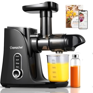 AMZCHEF Cold Press Juicer with 2 Speed Modes for Fresh Juice