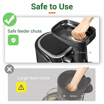 AMZCHEF Cold Press Juicer with 2 Speed Modes for Fresh Juice