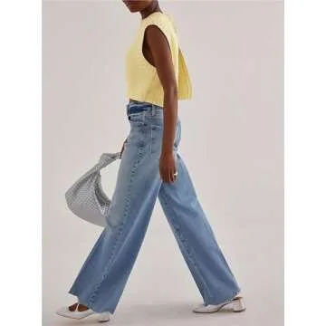 Cioatin Women Y2K Backless Tie Up Knit Crop Sweater Vest Sleeveless Round Neck Split Open Back Pullover Summer Tank Tops Yellow