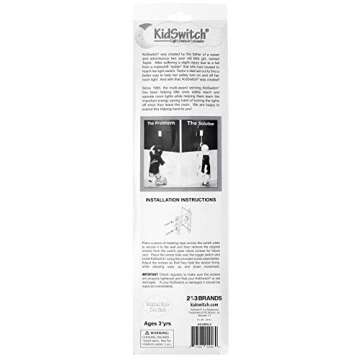 Kidswitch Light Switch Extender for Kids (2 Pack) - Glow in The Dark Toddler Light Switch - Kids Lig...