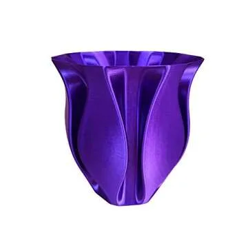 Silk Purple PLA 1.75mm 3D Printer Filament 1KG (2.2 LBS) Silky Shiny Purple 3D Printing Material Metallic Dark Violet Purple Color HZST3D