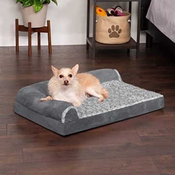 Furhaven Dog Bed with Orthopedic Foam for Medium Dogs