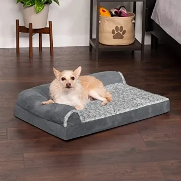 Furhaven Dog Bed with Orthopedic Foam for Medium Dogs